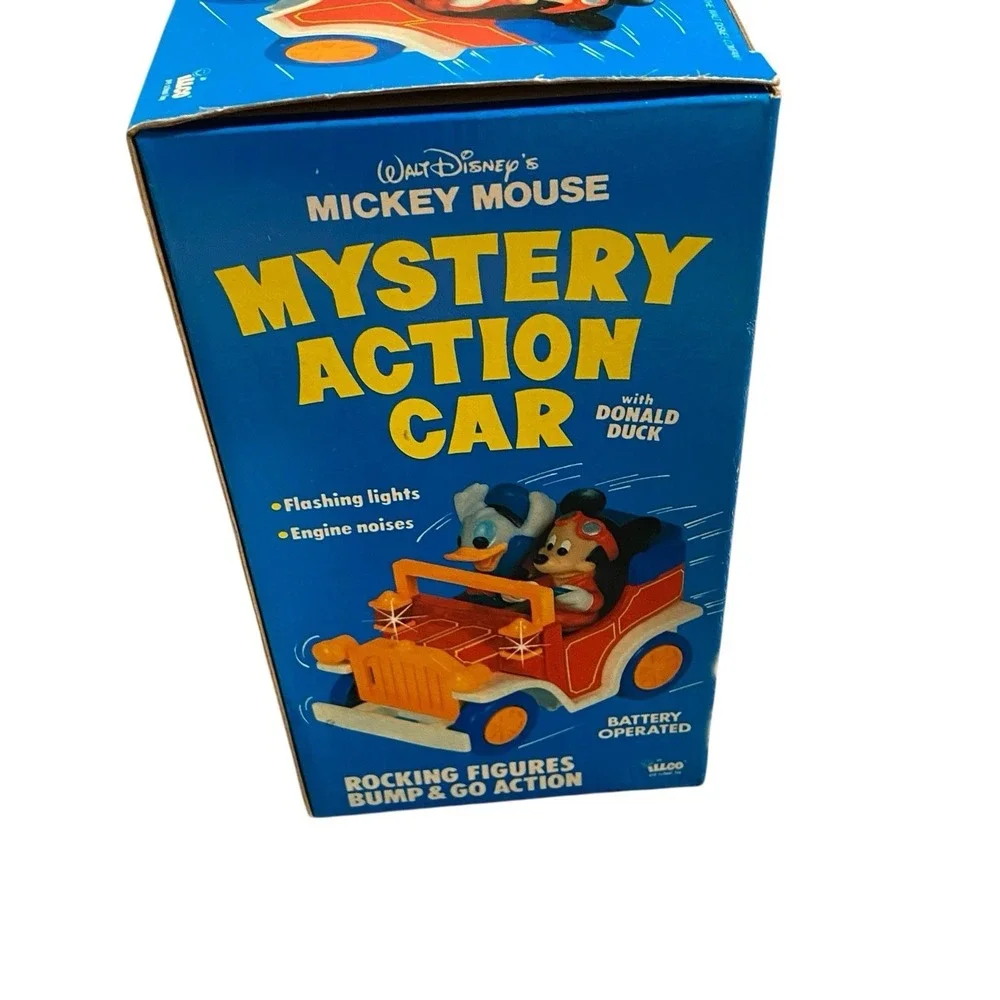 Vintage NIB‎ ILLCO Disney Mickey Mouse Donald Duck Mystery Action Car